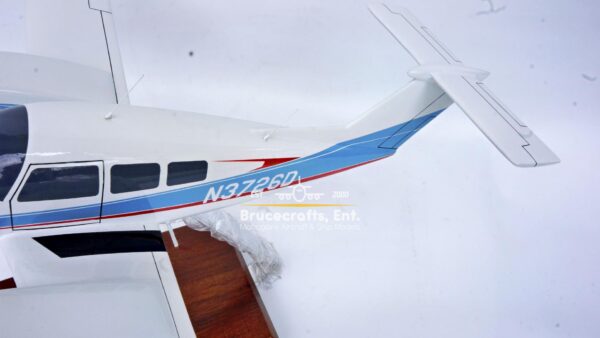 Model of Beechcraft Model 76 Duchess with detailed craftsmanship.